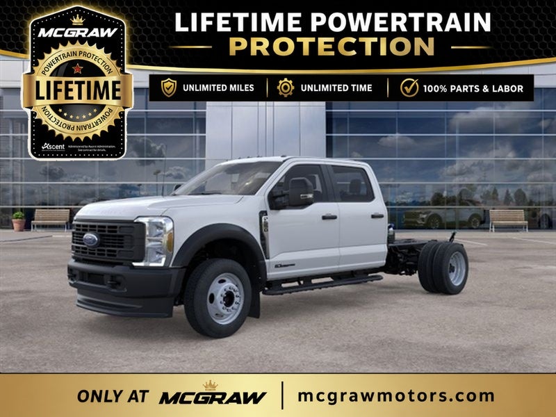2026 Ford Chassis Cab F-550 XL in Oxford White — front three-quarter view