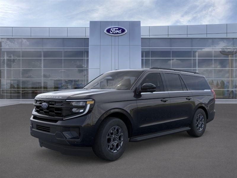 2026 Ford Expedition MAX Active in Agate Black Metallic — front three-quarter view