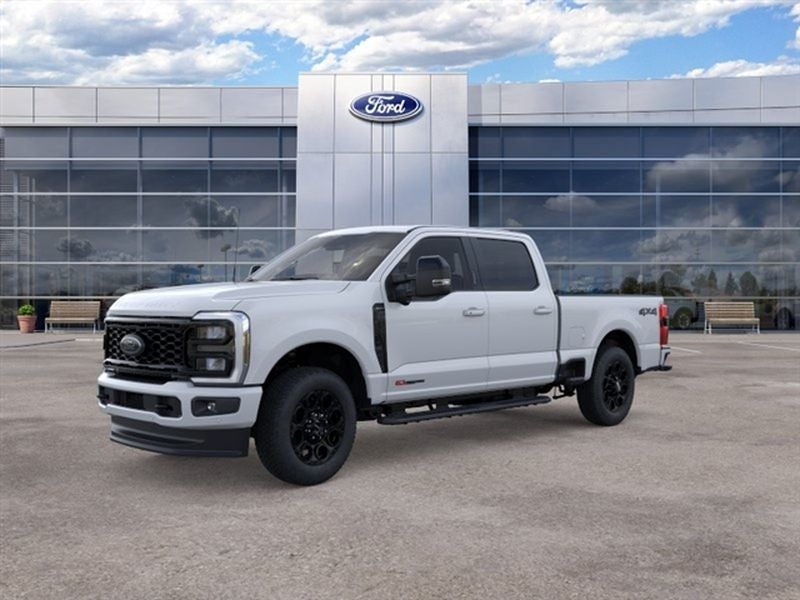 2026 Ford Super Duty F-250 Lariat in Oxford White — front three-quarter view