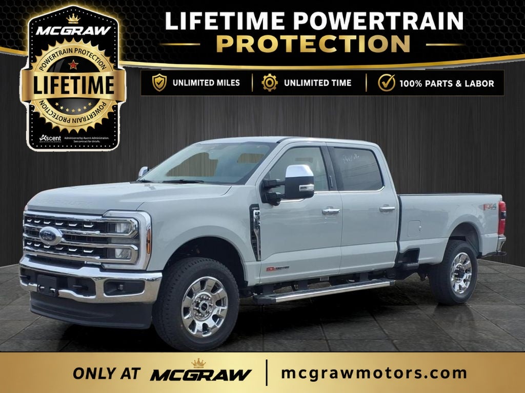 2026 Ford Super Duty F-350 Lariat in Avalanche — front three-quarter view