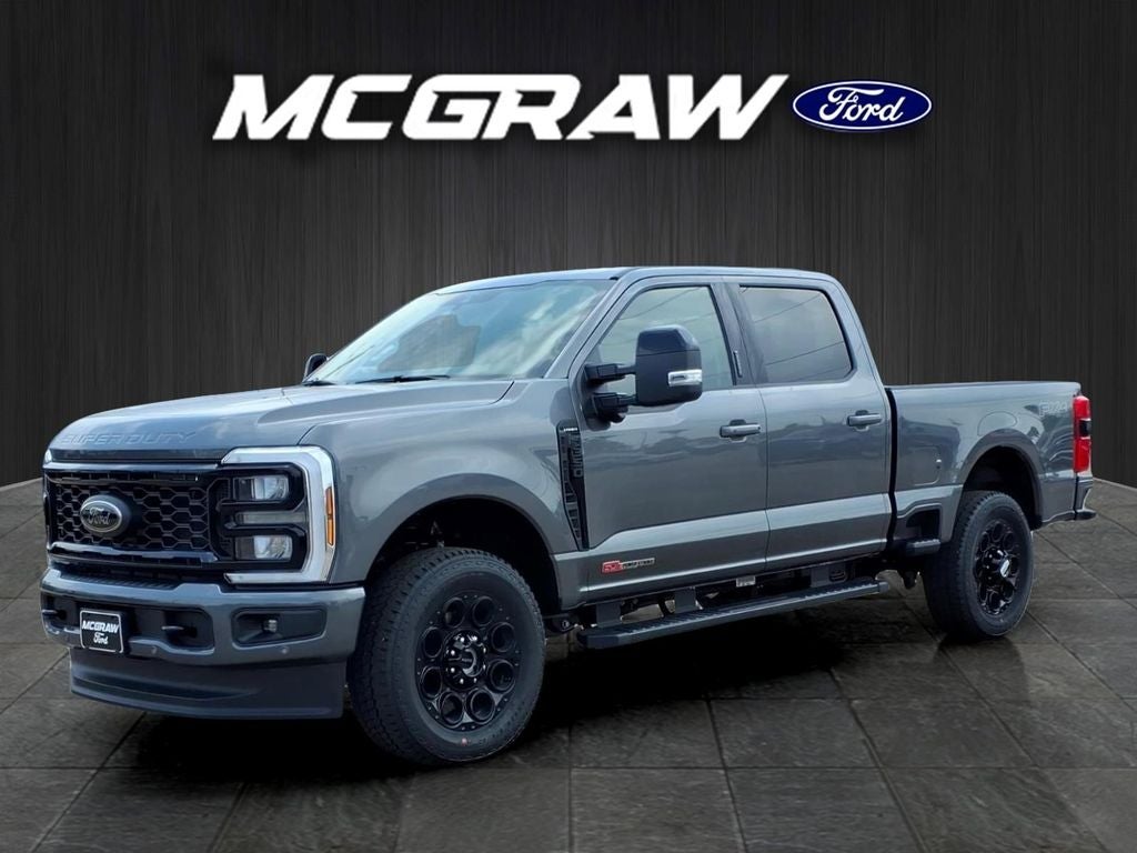 2026 Ford Super Duty F-350 Lariat in Carbonized Gray Metallic — front three-quarter view