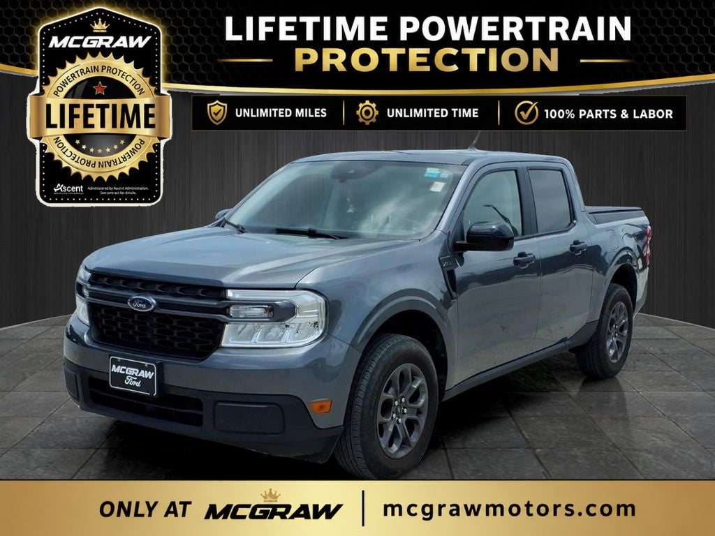 2024 Ford Maverick XLT in Gray Metallic — front three-quarter view
