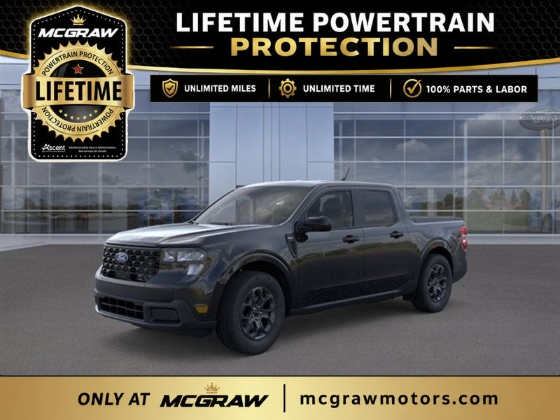 2026 Ford Maverick XLT in Shadow Black — front three-quarter view