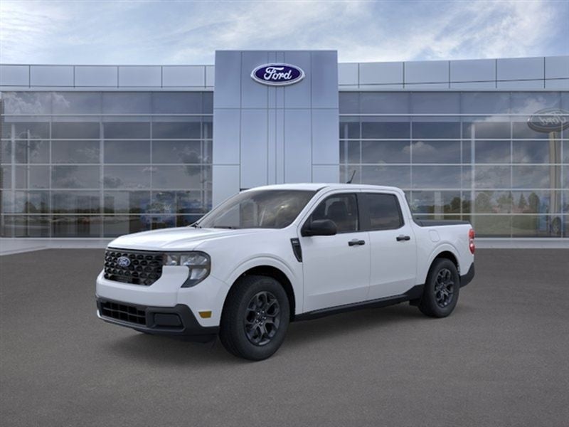 2026 Ford Maverick XLT in Space White Metallic — front three-quarter view