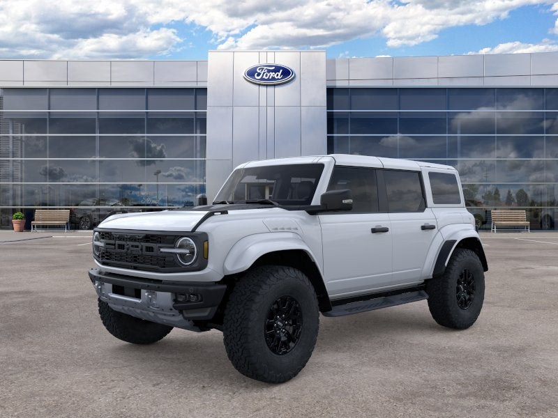 2026 Ford Bronco Raptor in Oxford White — front three-quarter view