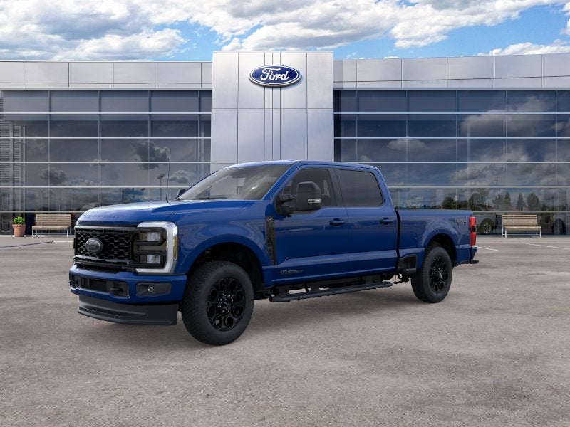 2026 Ford Super Duty F-250 XLT in Argon Blue Metallic — front three-quarter view